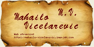 Mahailo Vicelarević vizit kartica